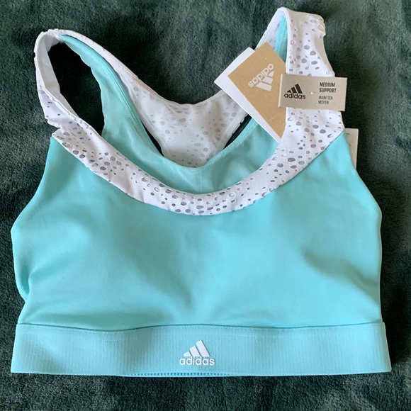 Adidas primeblue bra medium support XS NWT - Picture 5 of 13